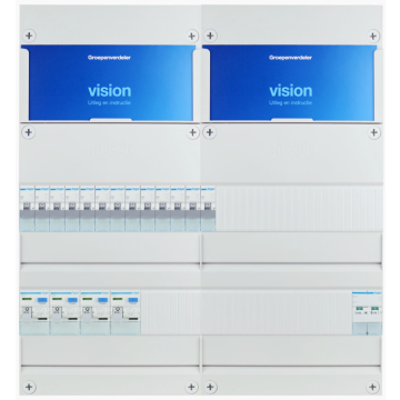 HAGER groepenkast 13 groepen 1 fase 440x475 (BxH)