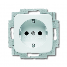 ABB Busch-Jaeger inbouw stopcontact met randaarde 1-voudig - alpin wit (20 EUC-214-503)