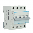 Hager installatieautomaat 3-polig + nul 10A C-kar (MCN610E)