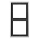 JUNG afdekraam 2 voudig - LS range aluminium (AL2982)