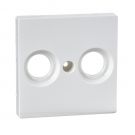 Schneider-Merten systeem M centraalplaat voor antennecontactdozen - polarwit glanzend (MTN4122-0319)