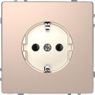 Schneider Electric D Life wandcontactdoos met steekklemmen - champagne metallic (MTN2301-6051)