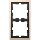 Schneider Electric D Life afdekraam 2-voudig - champagne metallic (MTN4020-6551)