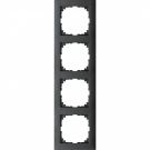 Schneider Electric M-Pure 4-voudig afdekraam - antraciet (MEG4040-3614)