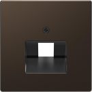 Merten by Schneider Electric D Life centraalplaat voor RJ45 1-voudig - mocca metallic (MTN4521-6052)