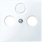 Schneider-Merten systeem M centraalplaat voor antennecontactdozen - actief wit glanzend (MTN296725)