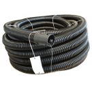 Frankische kabuflex mantelbuis met trekdraad en koppelstuk 50mm - zwart rol 50 meter