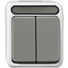 Merten by Schneider Electric Aquastar serie wipschakelaar IP44 - lichtgrijs (MTN3115-8029)