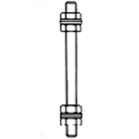 Niedax Kleinhuis draadstang M10/1000 met moeren (150840)