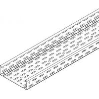 Niedax RLC kabelgoot geperforeerd met koppelstuk staal 60x400mm (HxB) - lengte van 3 meter (160144)