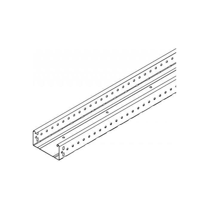 Niedax Kleinhuis kabelgoot gesloten 60x250mm (HxB) 3 meter + koppelstuk (160158)