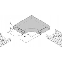 Niedax Kleinhuis kabelgoot bocht 90 graden voor 300mm breed (161013)