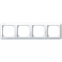 Schneider-Merten atelier M afdekraam 4-voudig - polarwit glanzend (388419)