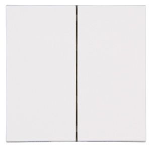 Kopp HK07 bedieningswip dubbel free control 55x55 neutraal wit