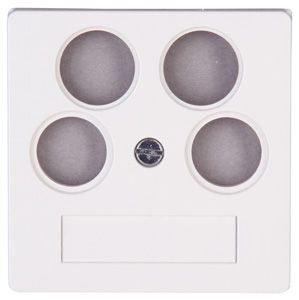 Kopp HK07 centraalplaat voor antennecontactdoos tv/radio en satelliet wit per 5