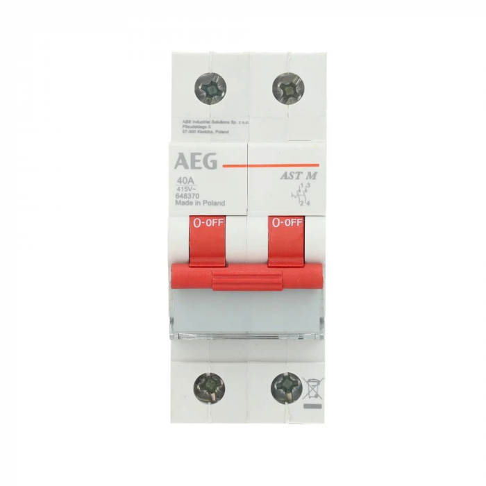 AEG aardlekschakelaar 2-polig 40A 30mA type A (E10050)