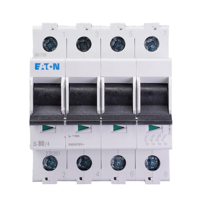 Eaton hoofdschakelaar 4-polig 80A (276281)
