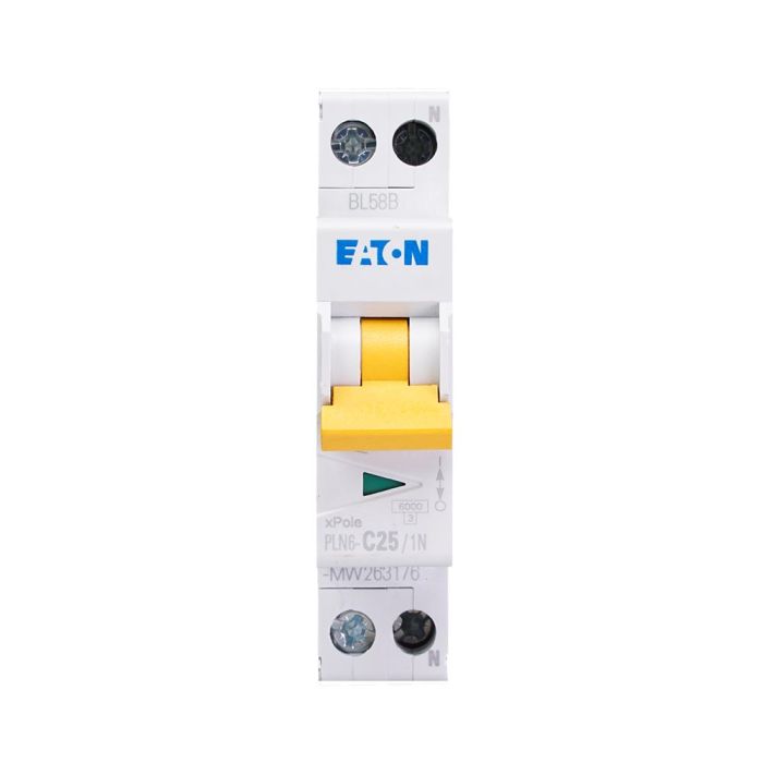 Eaton installatieautomaat 1-polig+nul 25A C-kar (263176)