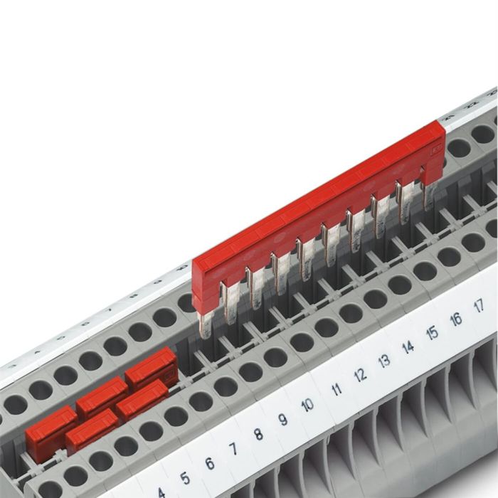 Phoenix Contact doorverbindingsbrug voor rijgklem 2-polig 12 mm - rood (FBS 2-12)