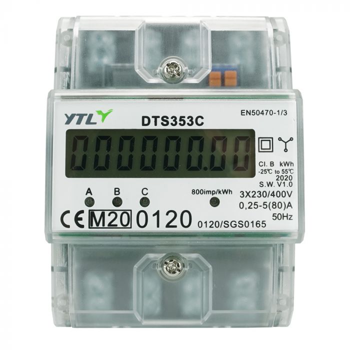 EMAT kWh meter 80A 3-fase digitaal MID (85008002)