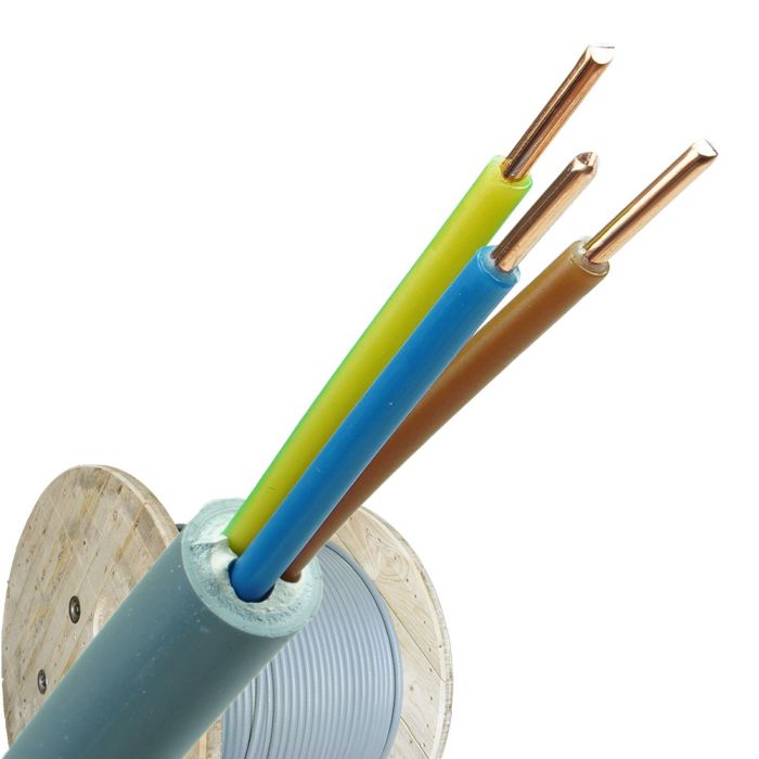 YMvK kabel 3x1,5 per haspel 500 meter