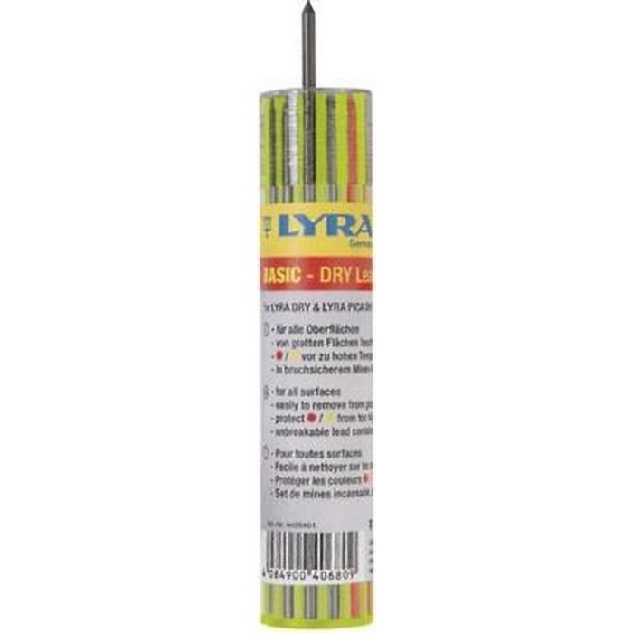 Lyra reservestiften 6x grafiet 3x rood 3x geel (850336)