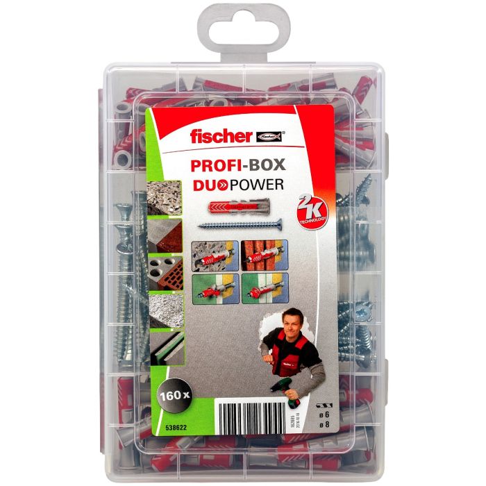Fischer Profi-Box DuoPower pluggen met schroeven (538622)