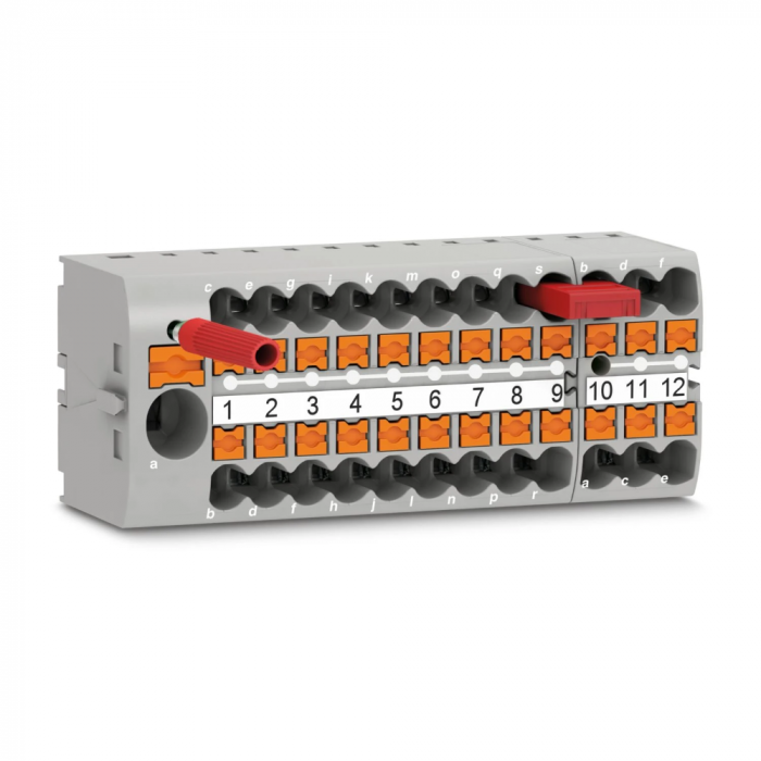 Phoenix Contact rijgklem met push-in aansluiting 19-draads 2.5mm2 - oranje (PTFIX 6/18X2,5-NS35 OG)