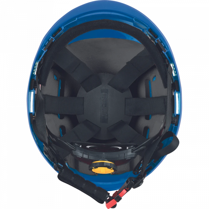 Alpinworker PRO veiligheidshelm ongeventileerd met geïntegreerde zweetband en instelbare maat 53-66 cm - blauw (0601013640999)