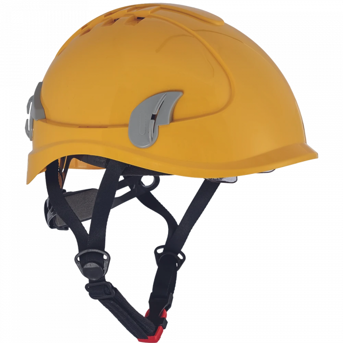 Alpinworker veiligheidshelm geventileerd met instelbare maat 53-66 cm - geel (0601012270999)