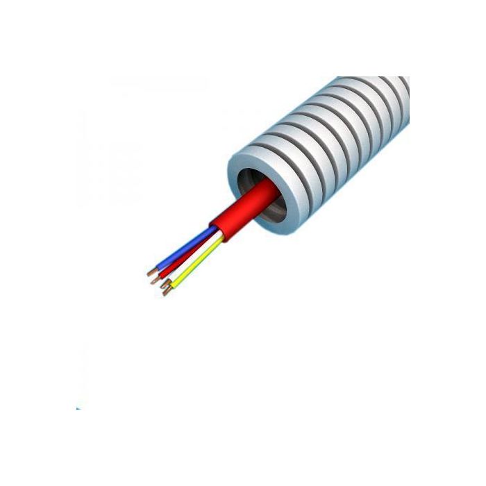 Snelflex flexibele buis brandalarmkabel YR-mb rood 4x0,8 mm - 16 mm rol 100 meter
