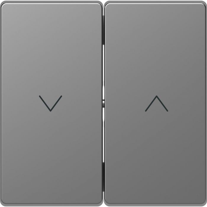 Schneider-Merten D Life seriewip voor jaloezie schakelaar - RVS look (MTN3855-6036)
