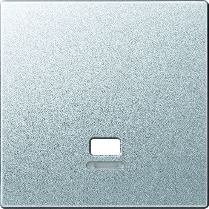 Schneider Electric systeem M centraalplaat met controlevenster voor trekschakelaar - aluminium (MTN3380-0460)