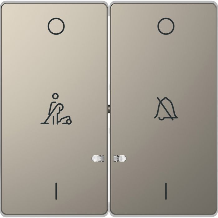 Schneider-Merten D Life seriewip met opdruk - nikkel metallic (MTN3429-6050)