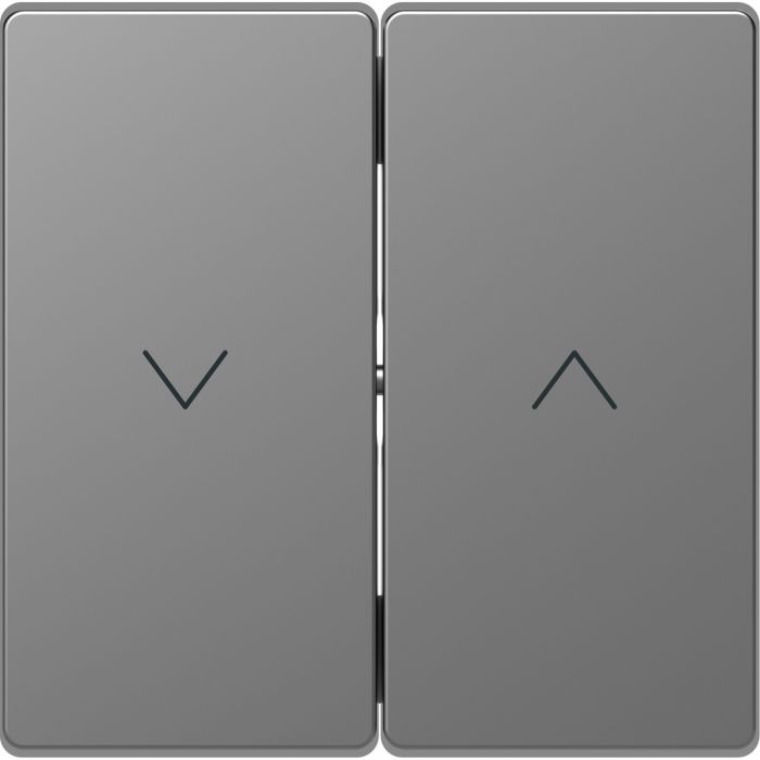 Schneider-Merten D Life seriewip voor jaloezie schakelaar - RVS look (MTN3855-6036)
