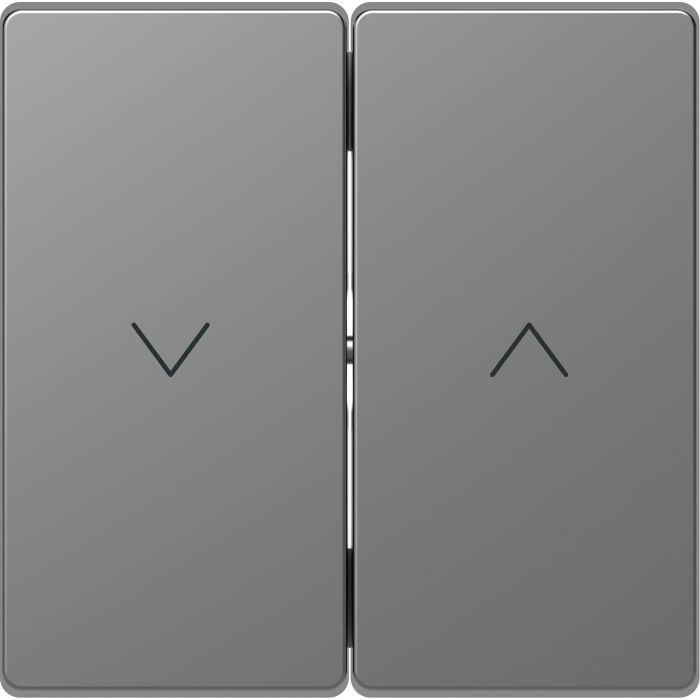 Schneider-Merten D Life seriewip voor jaloezie schakelaar - RVS look (MTN3855-6036)