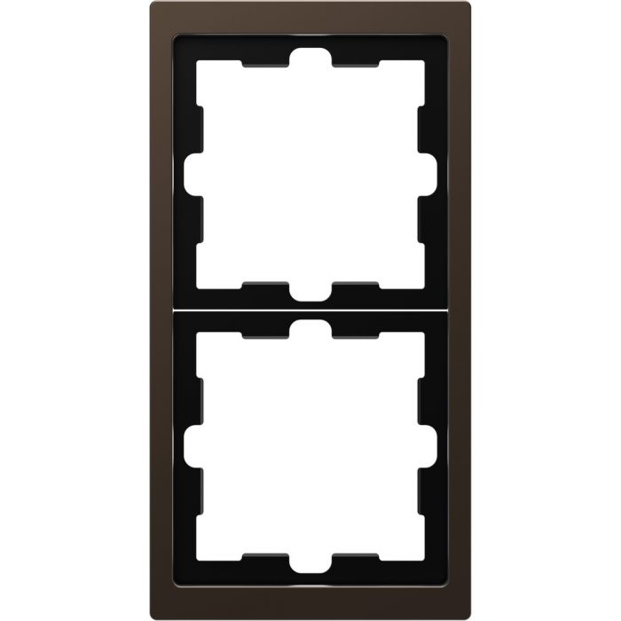 Schneider Electric D Life afdekraam 2-voudig - mocca metallic (MTN4020-6552)