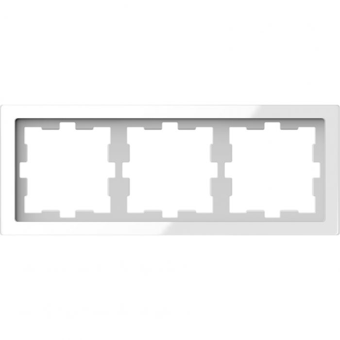 Schneider Electric D Life afdekraam 3-voudig - glas wit (MTN4030-6520)