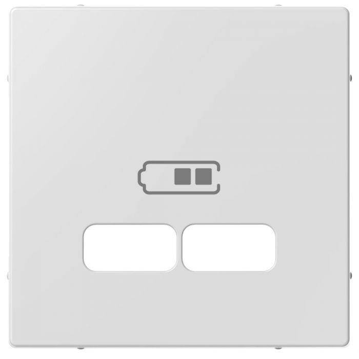 Schneider Electric systeem M centraalplaat voor USB - actief wit (MTN4367-0325)