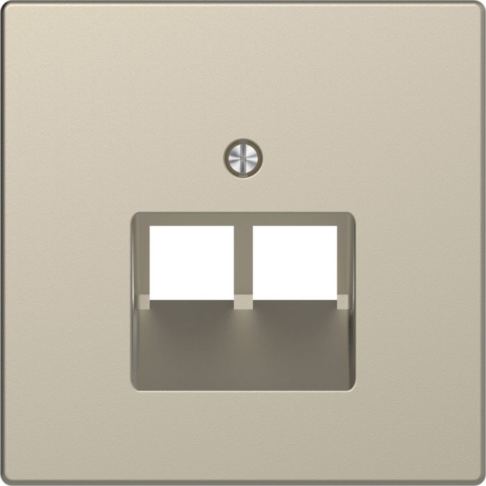 Schneider Electric D Life centraalplaat voor RJ45 2-voudig - sahara (MTN4522-6033)