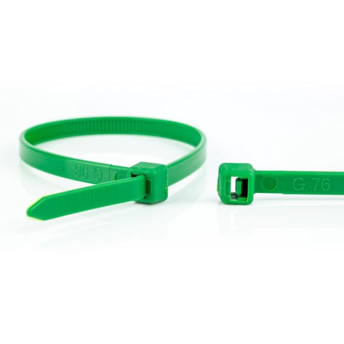 WKK tie wraps 2.5x100mm groen - per 100 stuks (11032571)