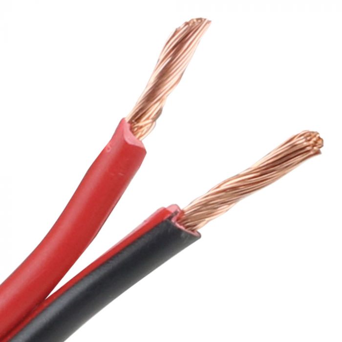Luidsprekerkabel 2x2,5 mm zwart/rood - per meter