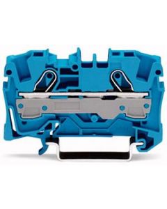 Wago rijgklem 2-draads 6 mm blauw (2006-1204)