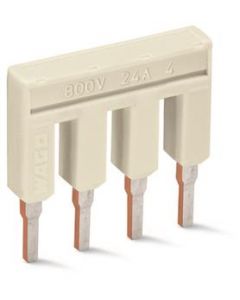 Wago kambrug 4-voudig 25A rastermaat 5,2 mm grijs (2002-404)