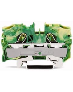 Wago aardklem 2-draads 10 mm groen/geel (2010-1207)