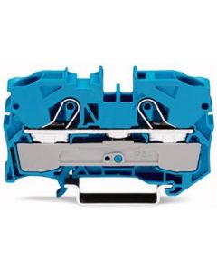 Wago rijgklem 2-draads 10 mm blauw (2010-1204)