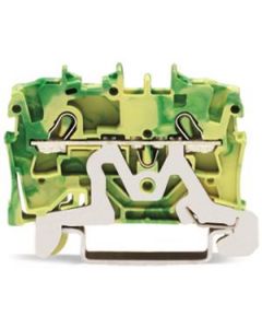 Wago aardklem 2-draads 2,5 mm groen/geel (2002-1207)