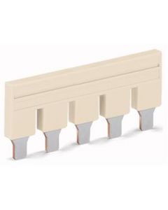 Wago kambrug 5-voudig 57A rastermaat 10 mm grijs (2010-405)