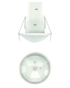 Theben bewegingsmelder binnen inbouw met springveer, 360 graden en diameter reikwijdte 8 m - wit (theMova S360-100 DE WH)