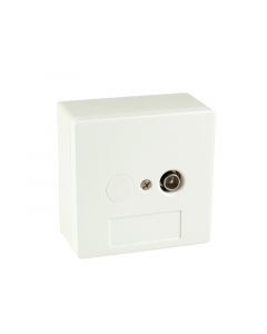 Technetix Eengats AOP wandcontactdoos coax